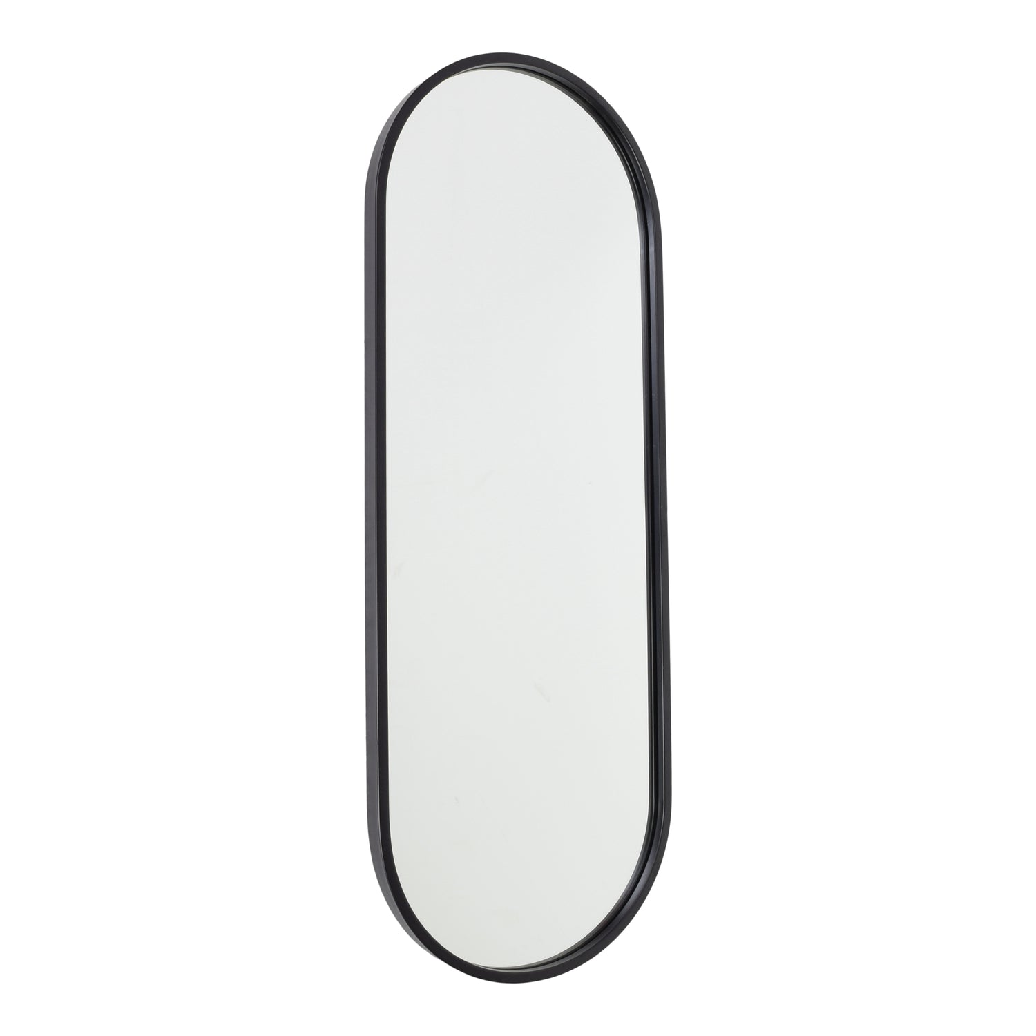 Fragix Boston Spiegel Ovaal - Zwart - 80x30