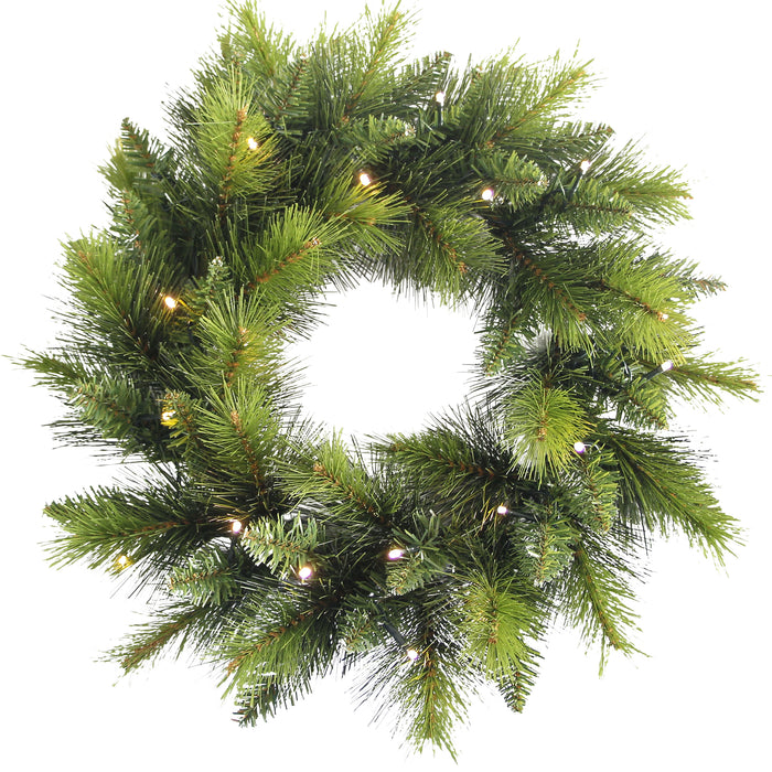 Bloomique - Kerstkrans 'King Tree' - Met verlichting - 60 cm