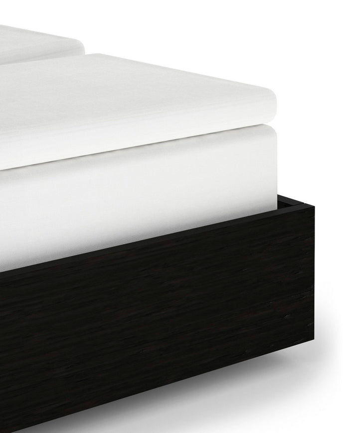 Heckett & Lane Elementi Splittopper Hoeslaken Katoen Satijn white