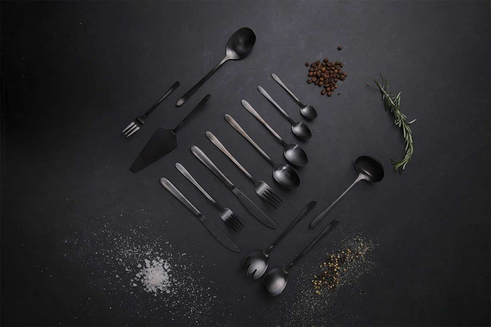 Buccan - Bestekset - London - 39 delig - Zwart