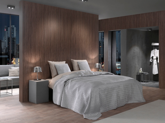 Yellow Bedsprei Audrey - ash grey