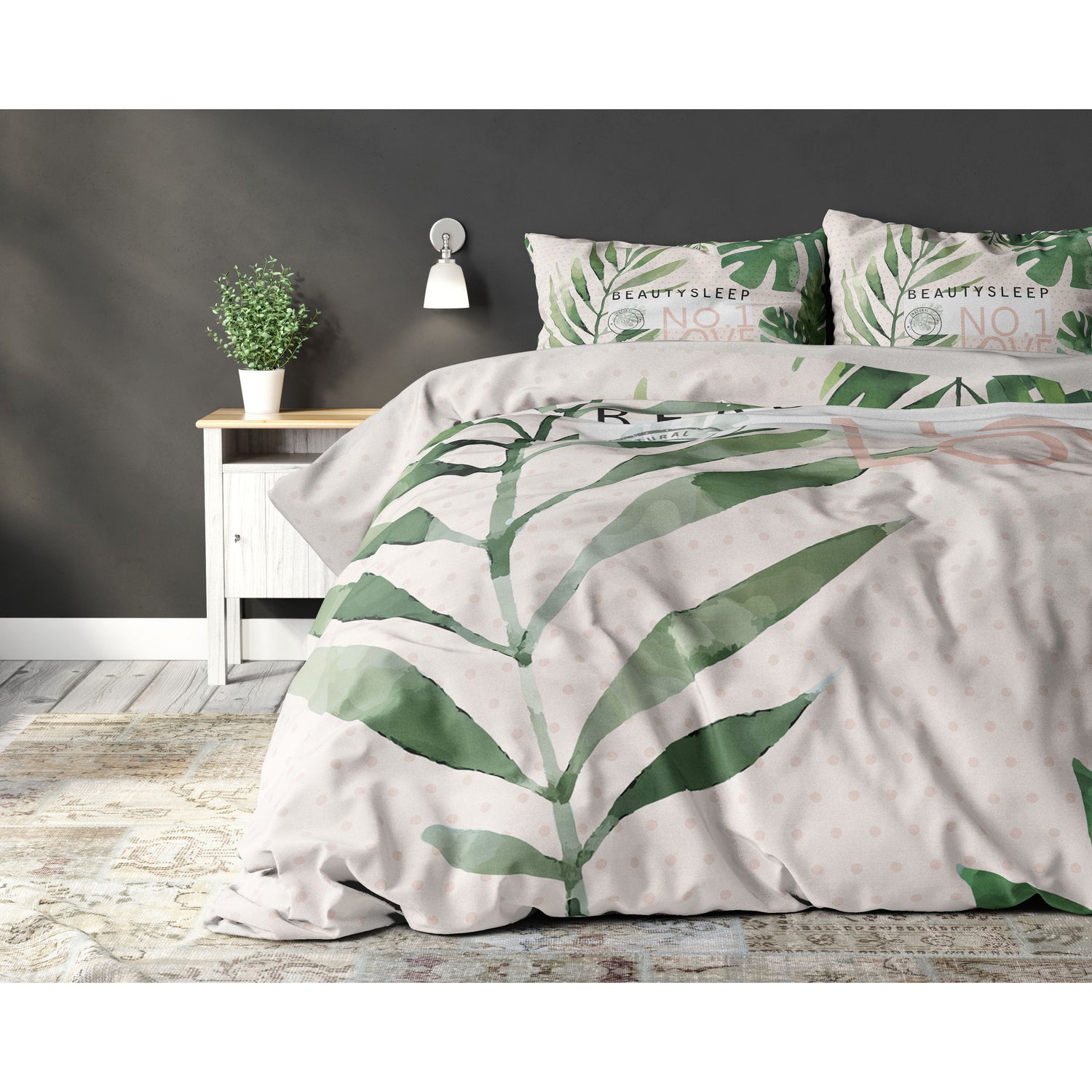 Sleeptime Dekbedovertrek Nataly white