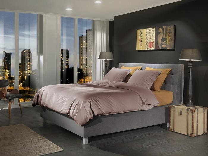 Yellow Dekbedovertrek Percale canyon rose