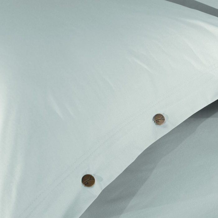 Yellow Dekbedovertrek Percale whispering blue