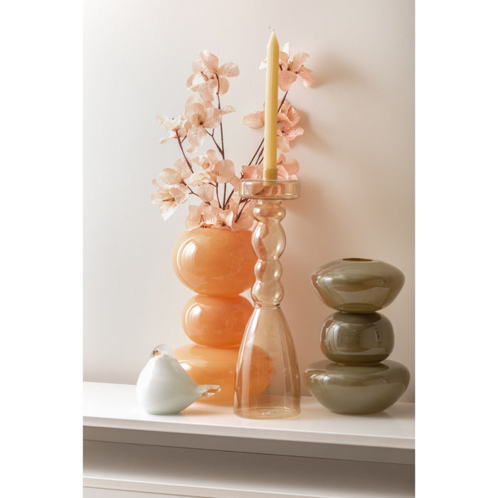 present time - Vaas Bubbles - Oranje - 19x19x30cm