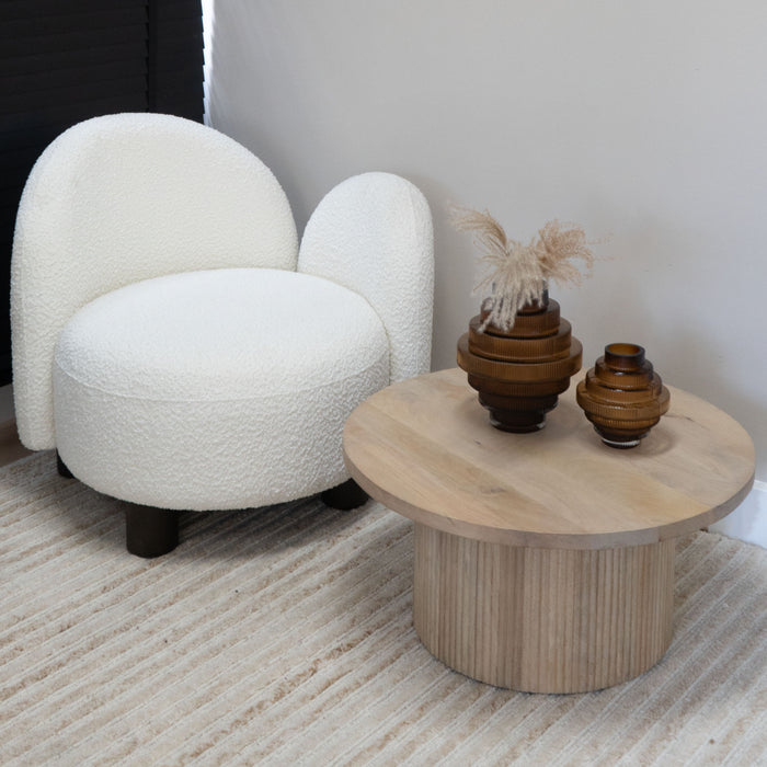 QUVIO Vaas - Glas - Bruin - Maat S