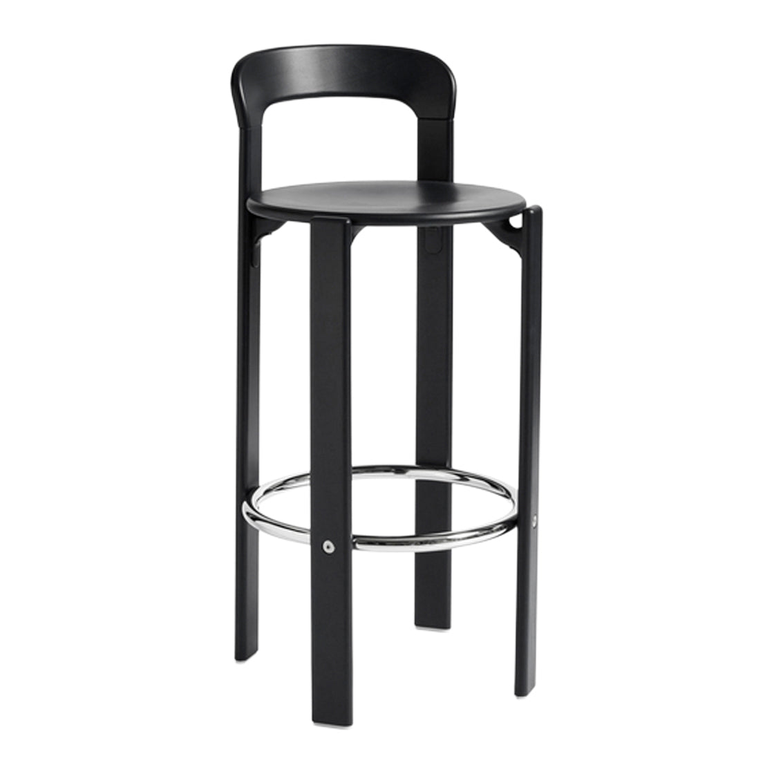 HAY Rey Barkruk High H 75 cm - Deep Black