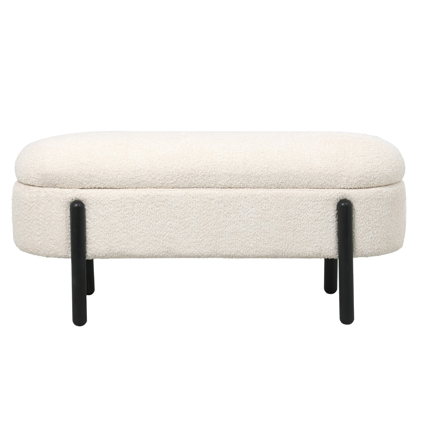 Giga Meubel - Opbergbank Beige Stof|Textiel - 108x41x48cm