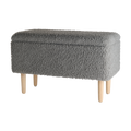 Lisomme Sem Teddy Bankje met Opbergruimte - Grijs