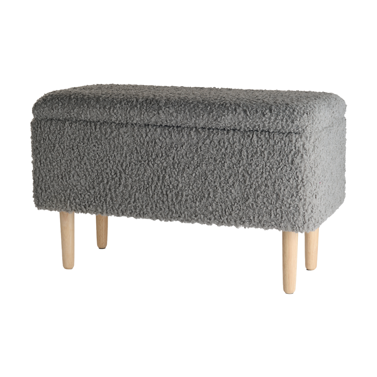 Lisomme Sem Teddy Bankje met Opbergruimte - Grijs