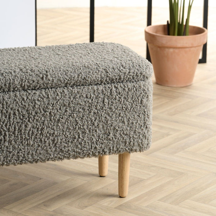 Lisomme Sem Teddy Bankje met Opbergruimte - Grijs