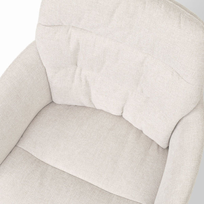 Nolon Nora-Mia Eetkamerstoelen Set van 2 - Beige - Wit Onderstel