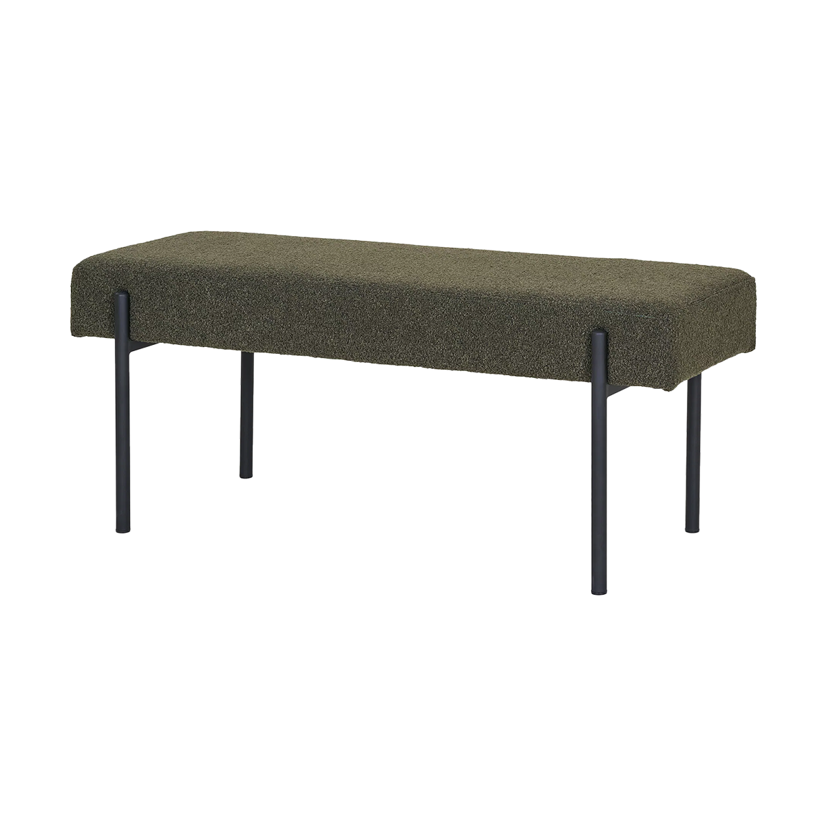 Artichok Marianna Bouclé Stoffen Bankje Donkergroen