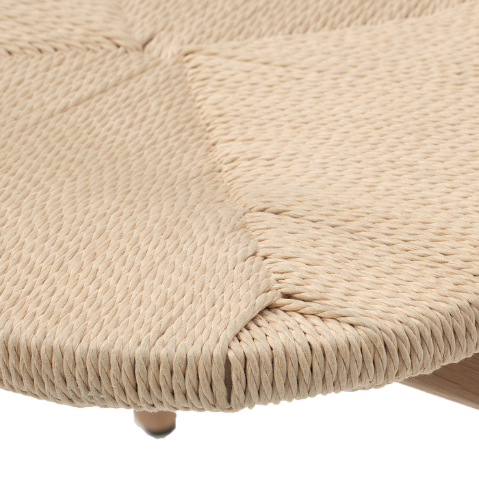 Olivine Kenza Eikenhouten Eetkamerstoel - Naturel met Rieten Zitting