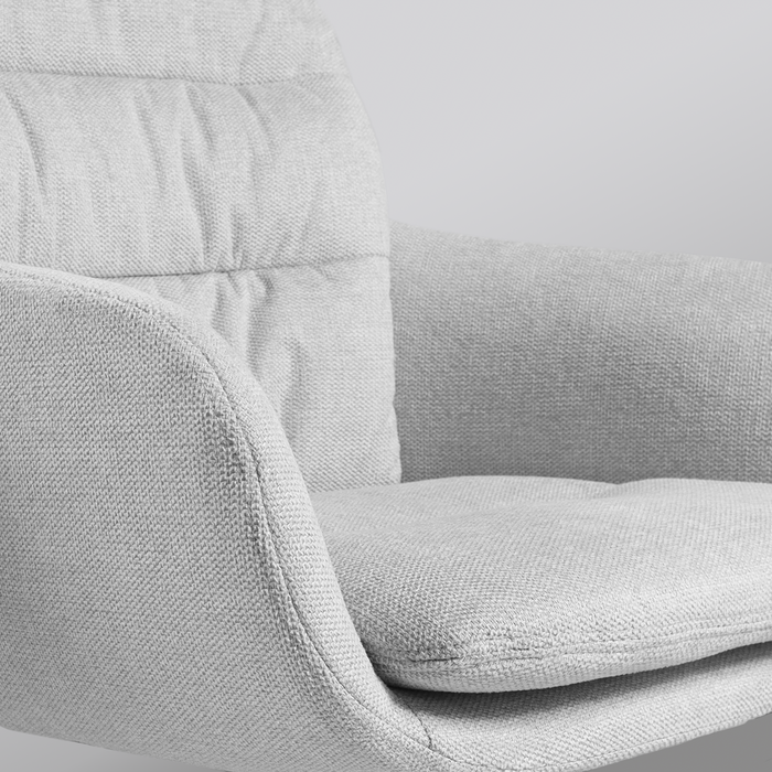 Nolon Nora-Mia Eetkamerstoelen Set van 2 - Grijs - Wit Onderstel