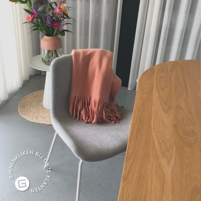 Nolon Nora-Fé Eetkamerstoelen Set van 2 - Velvet Grijs - Zwarte Poten