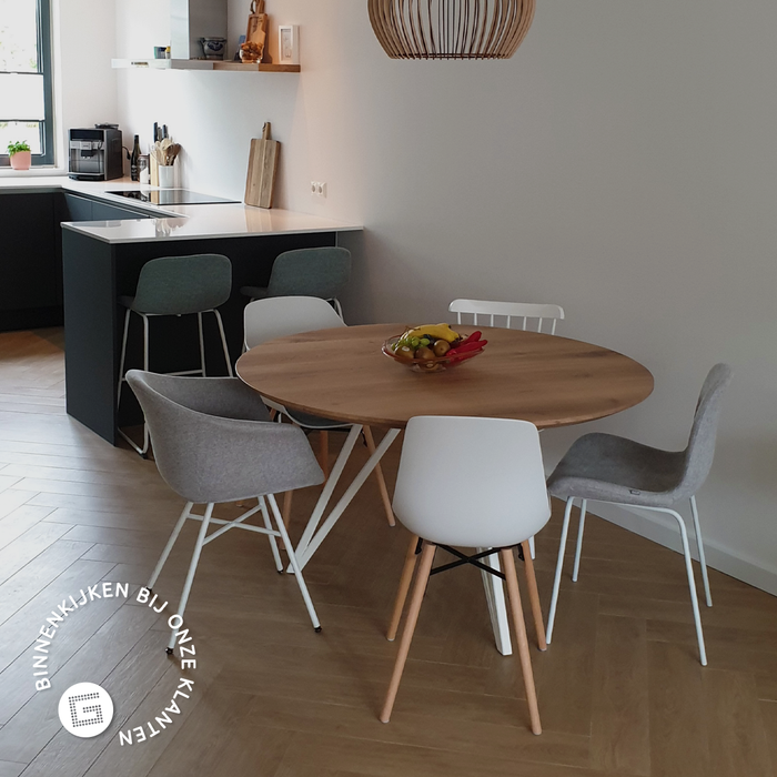 Nolon Nora-Fé Eetkamerstoelen Set van 2 - Velvet Grijs - Zwarte Poten