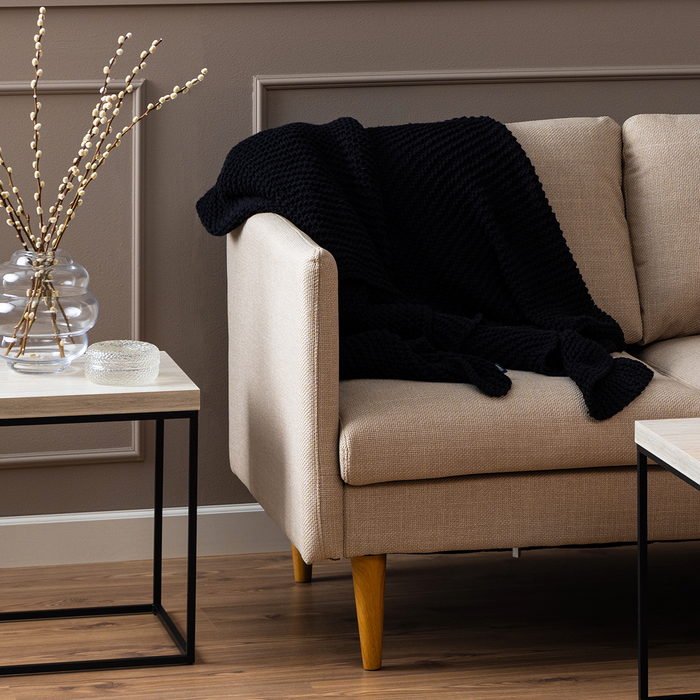 Lisomme Jelle 2-zits Hoekbank met Verstelbare Chaise Longue - Beige