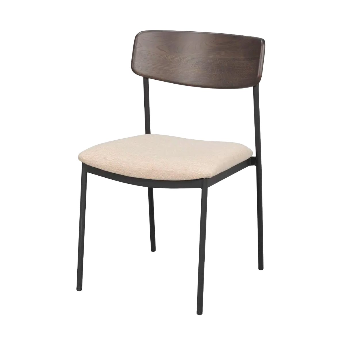 Rowico Home Maymont Eetkamerstoel met Beige Zitting - Donkerbruin