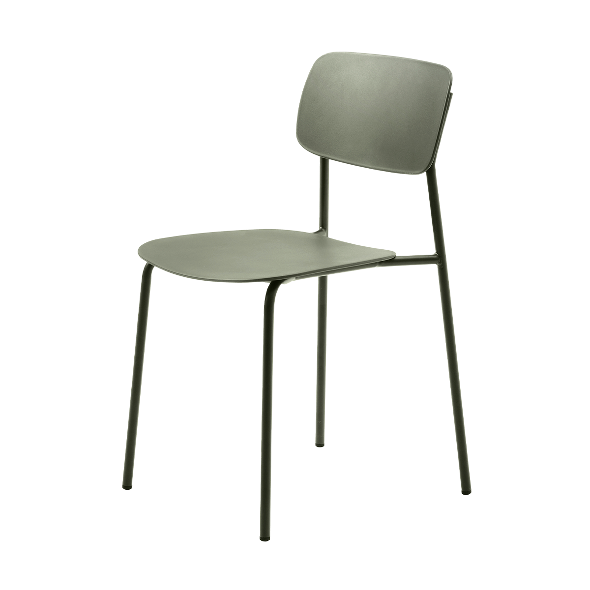 Olivine Julan Kunststof Eetkamerstoel Olijfgroen