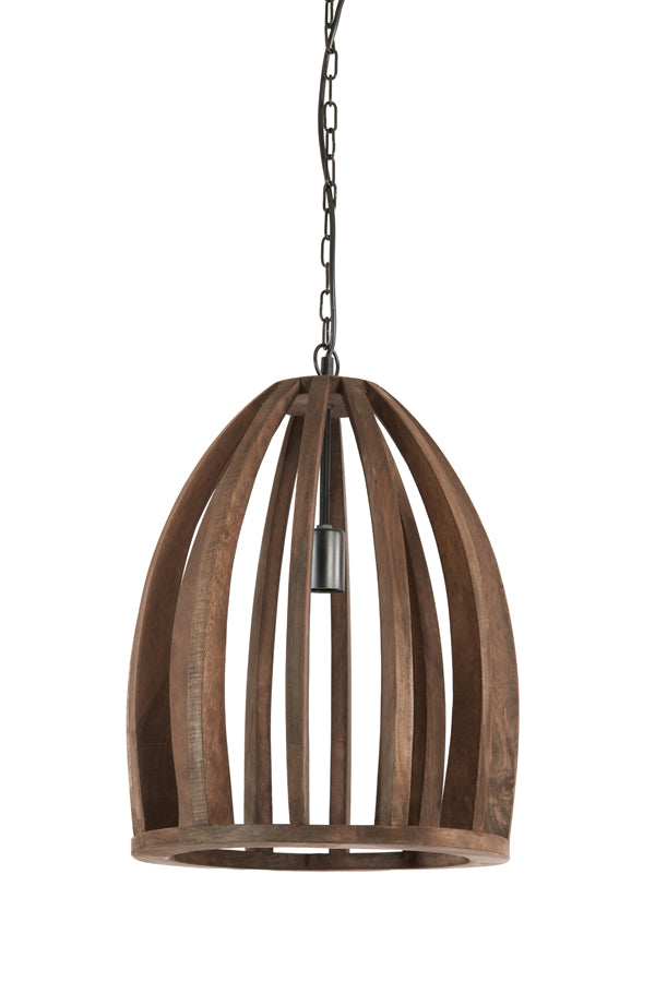 Light&living Hanglamp Ø38x46 cm HARANKA hout chocolade bruin