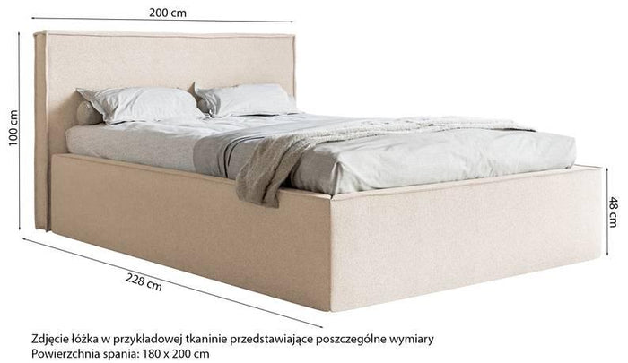 NADUVI Collection Bedframe Sera II met opbergvak 140 x 200 cm