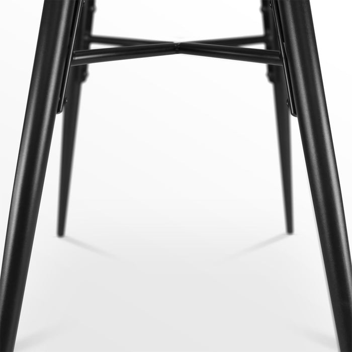 Nolon Nova-Fé eetkamerstoel velvet roze - zwart onderstel