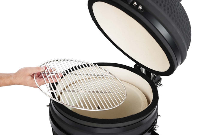 Buccan BBQ - Kamado barbecue - Table Grill 15" - Zwart