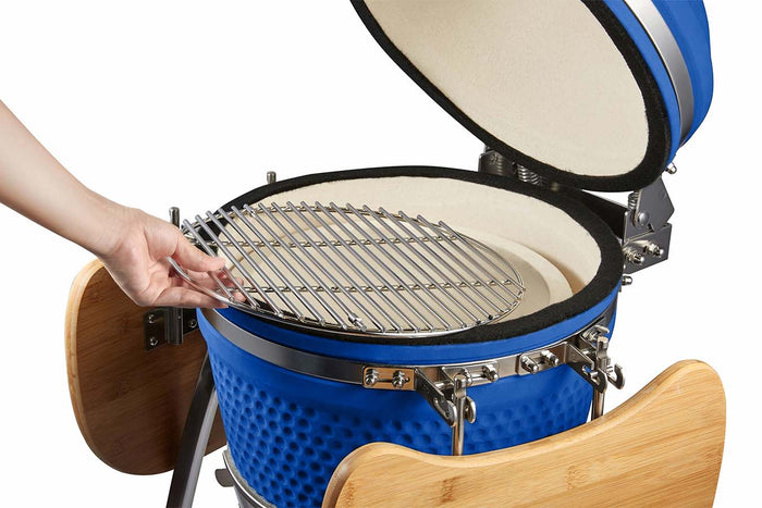 Buccan BBQ - Kamado barbecue - Large 16" - Blauw