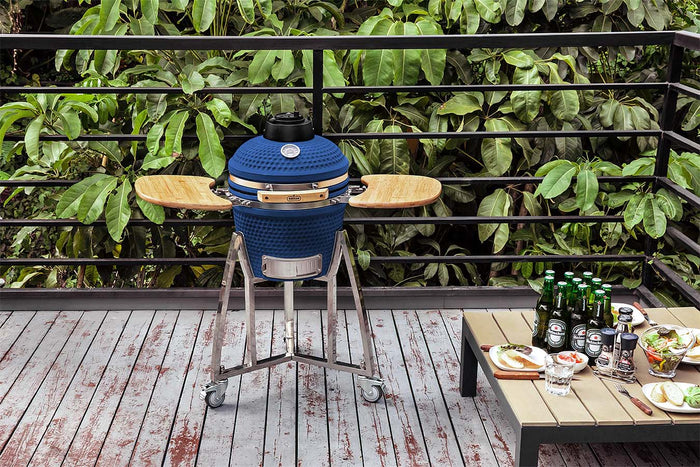 Buccan BBQ - Kamado barbecue - Large 16" - Blauw