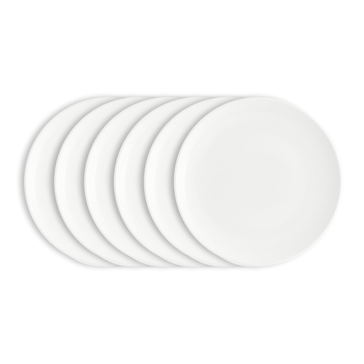 vtwonen Ontbijtborden - Serviesset - Wit - Bordenset van 6 - 20cm