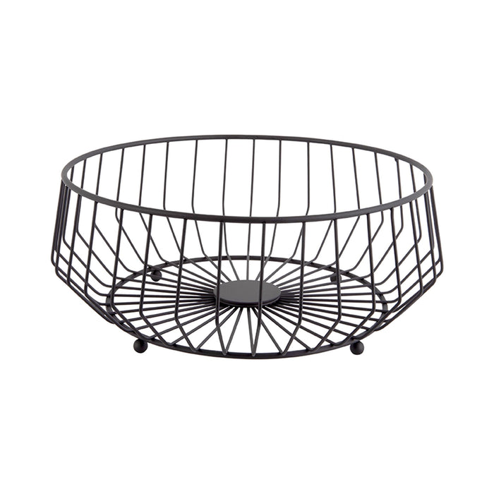 present time - Fruitmand Linea Kink - Zwart - Large - 34x14,5cm