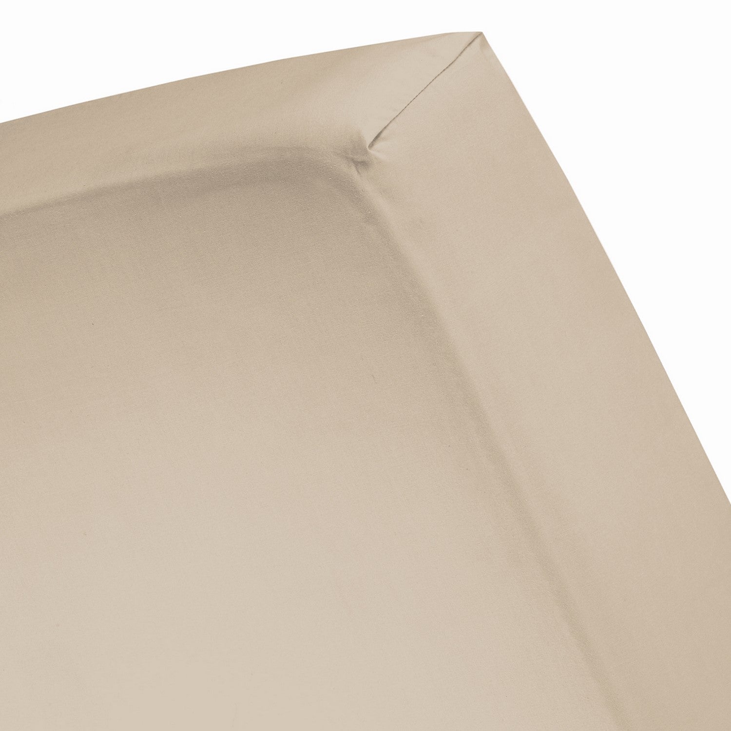 Damai Hoeslaken Biologisch Katoen Satijn 30cm Hoekhoogte - taupe