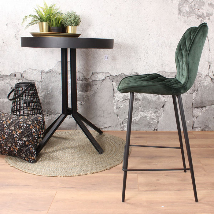 DS4U Ruby barkruk velvet 66 cm groen