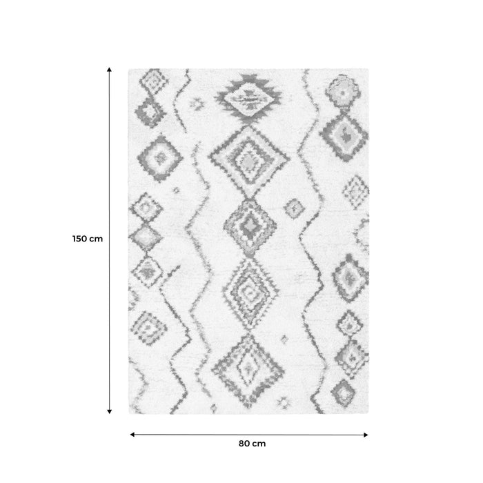 sweeek - Interieurtapijt, Berber-stijl, crèmekleurig en veelkleurig
