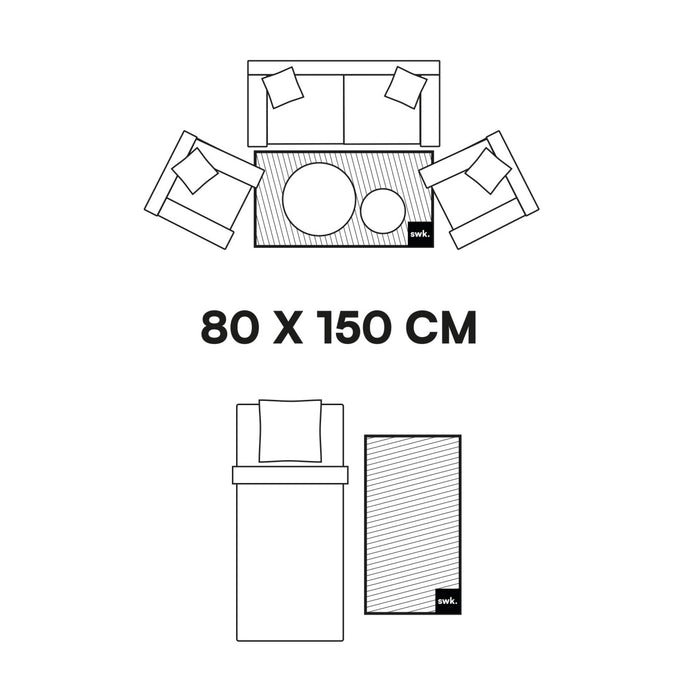 sweeek - Interieurtapijt, Berber-stijl, crèmekleurig en veelkleurig