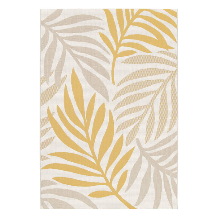 sweeek - Tapijt voor binnen|buiten, beige en mosterdkleurig