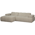 WOOOD Mojo Chaise Longue Bank Links - Bouclé - Beige Melange