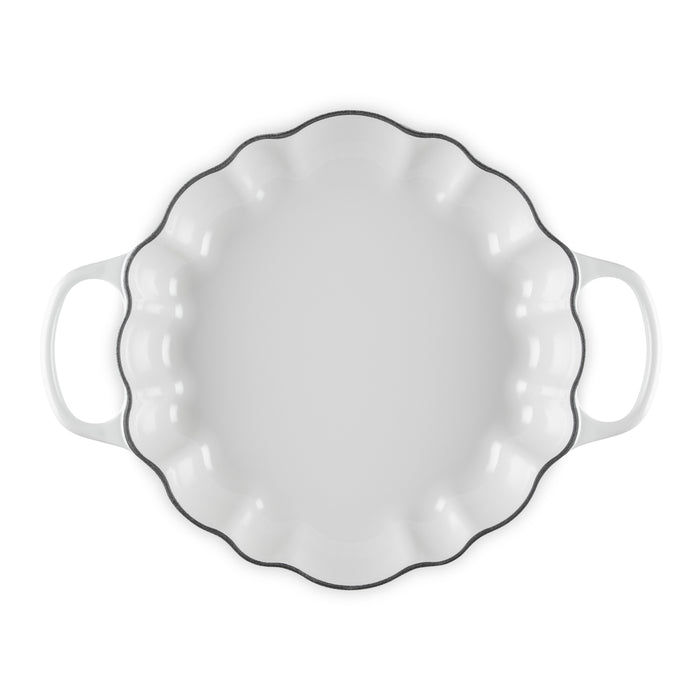 Le Creuset Campagnard Pompoen Braad/Stoofpan Ø 28 cm - Wit