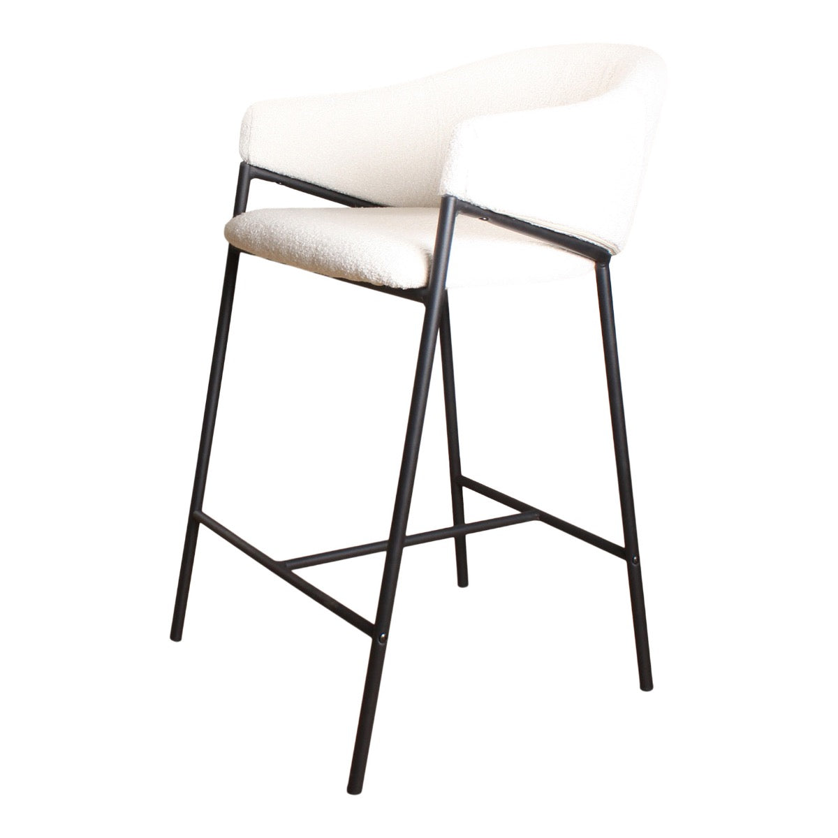 DS4U Elza barkruk boucle ivoor 65 cm