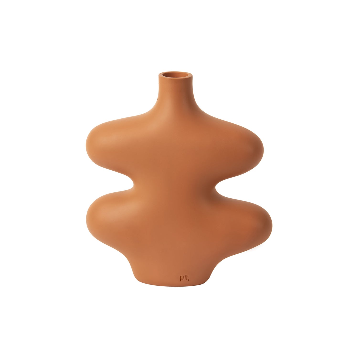 Present Time Vaas Organic Curves - Oranje - 18x16x21,3cm