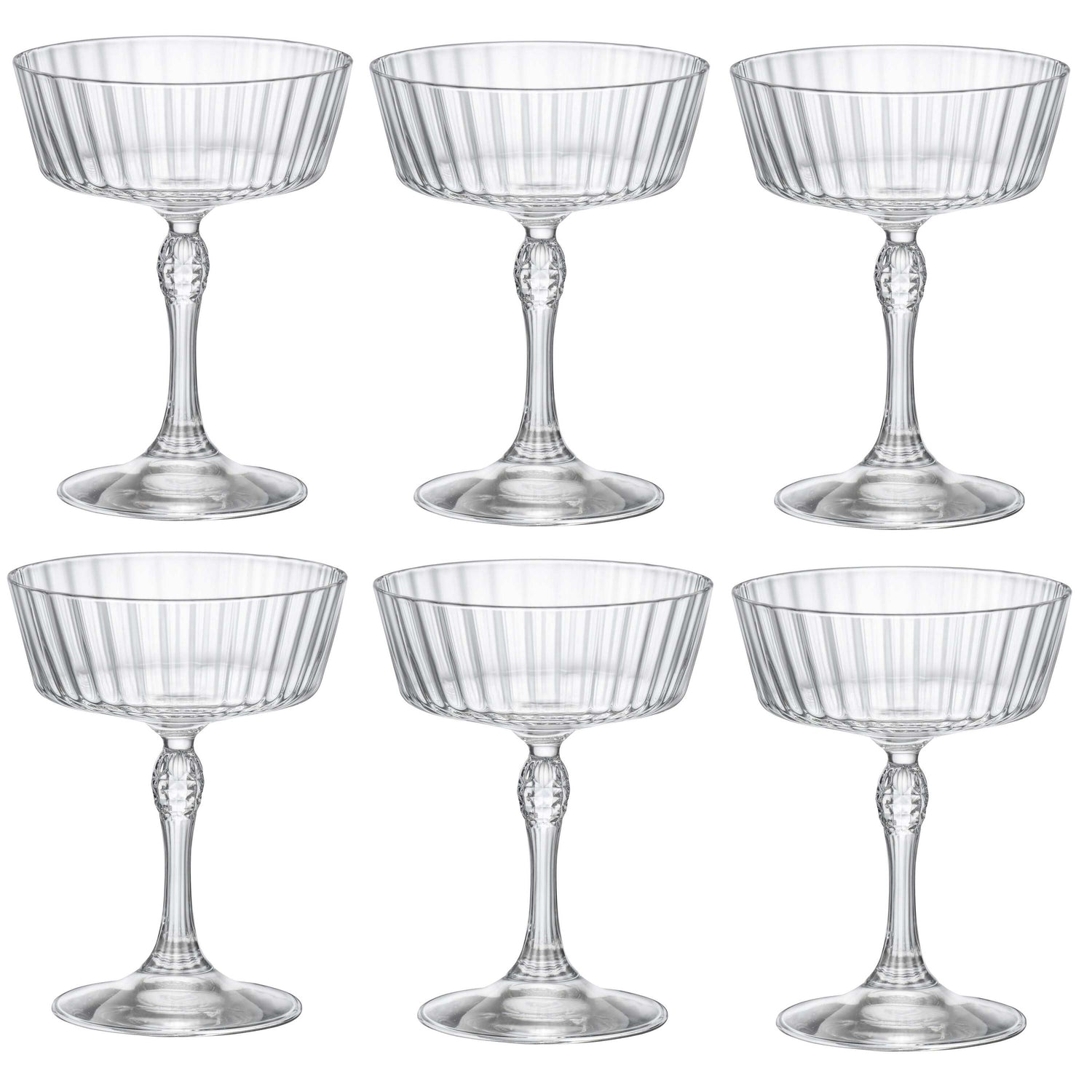 Bormioli Rocco Cocktailglazen America 20's - 270 ml - 6 stuks