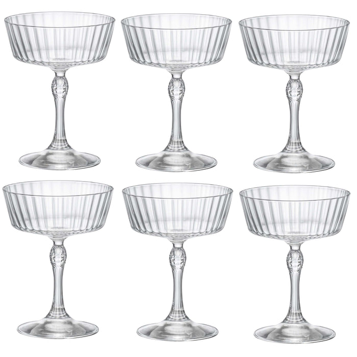 Bormioli Rocco Cocktailglazen America 20's - 270 ml - 6 stuks
