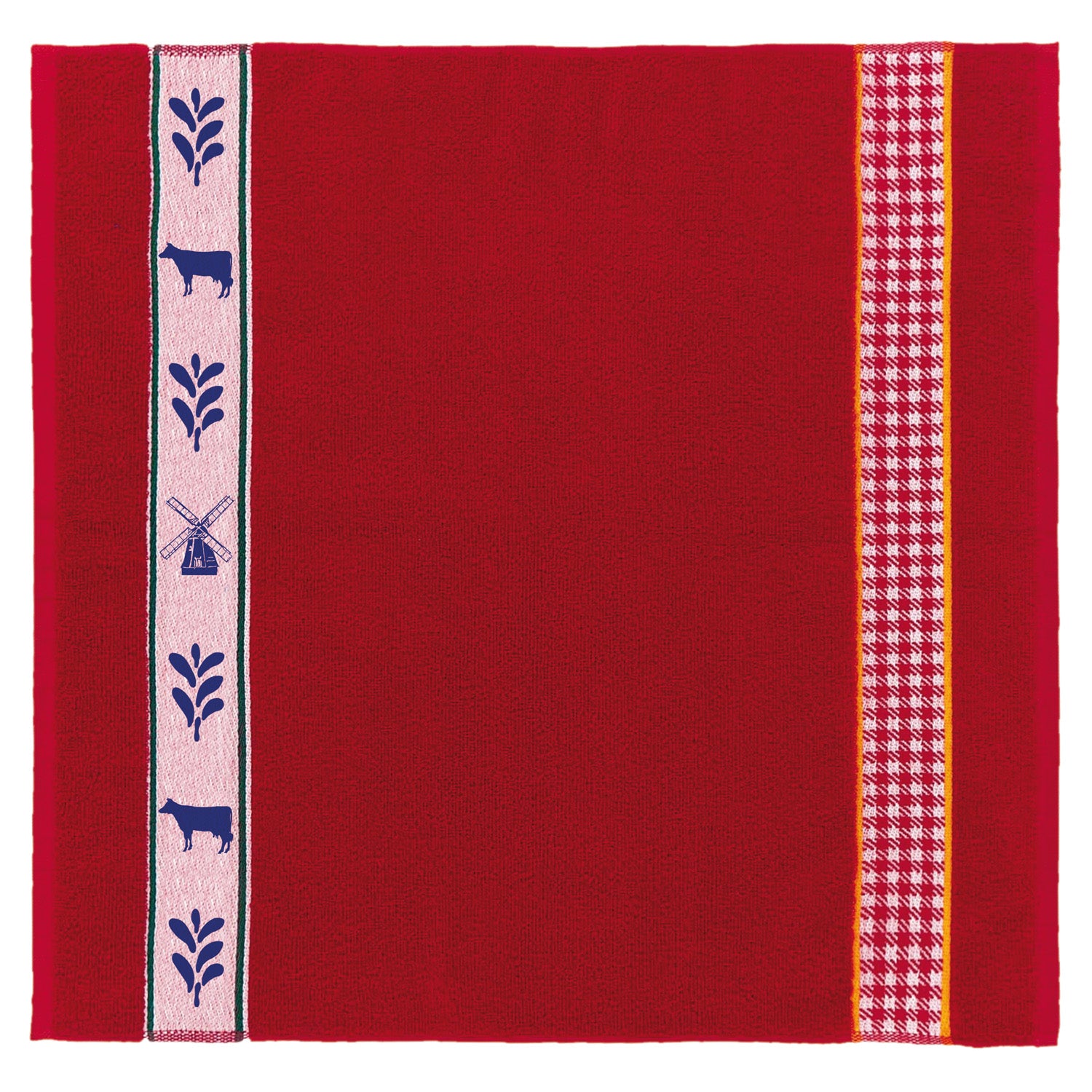 DDDDD keukendoek Reness - 50x55cm - Rood - 6 stuks