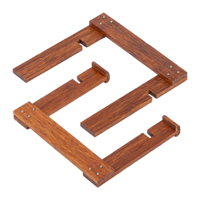 QUVIO Boekenstandaard|Tabletstandaard - Hout - Donkerbruin