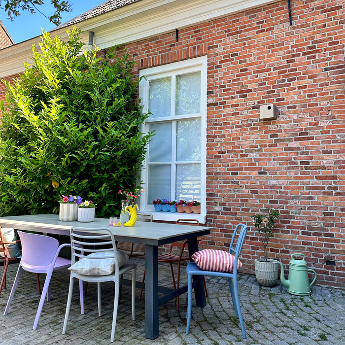 QUVIO Wand bloempot-trio plastic - Terracotta