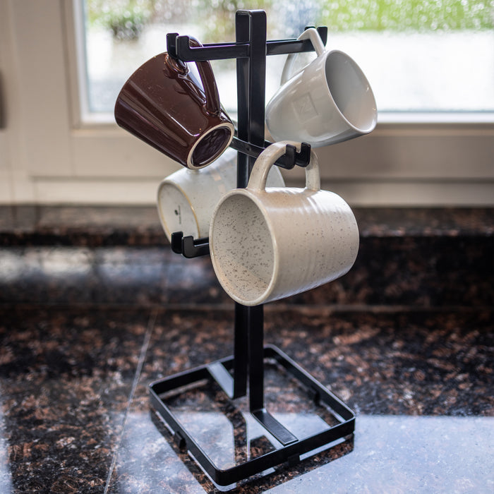 QUVIO Mokken houder - Metaal - Zwart