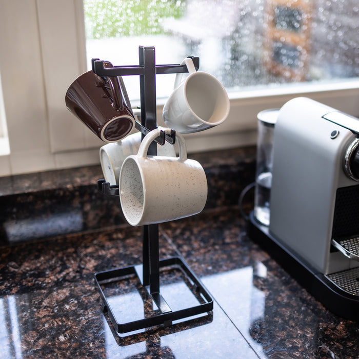 QUVIO Mokken houder - Metaal - Zwart