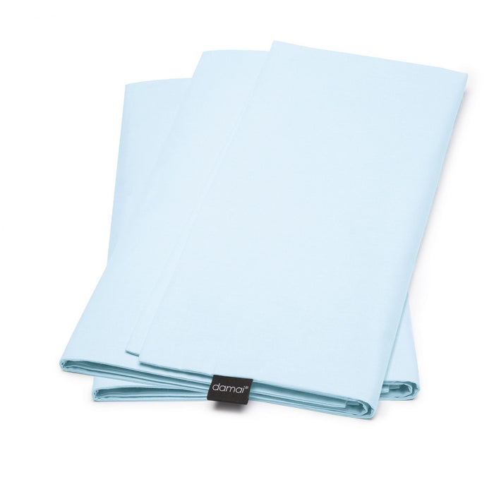 Damai Kussenslopen Biologisch Katoen Satijn - sky blue - 60x70cm