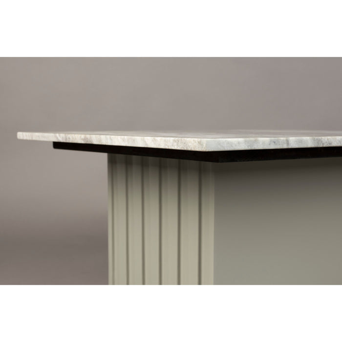 Dutchbone Clayton Bijzettafel Vierkant 40x40 cm Marmer  - Grijs